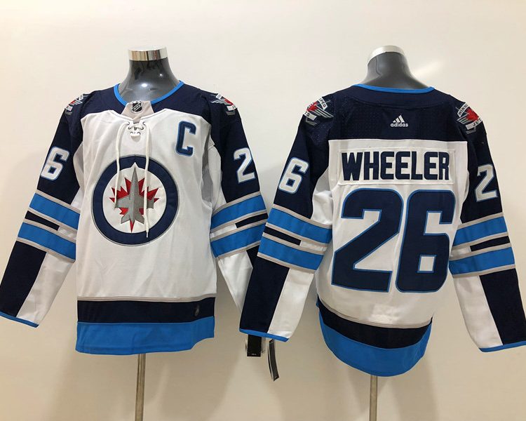 Men's Winnipeg Jets Blake Wheeler #26 White Jersey