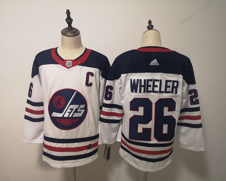 Men's Winnipeg Jets Blake Wheeler #26 White Jersey