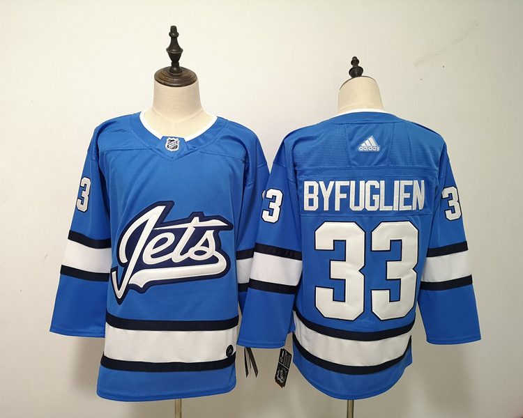 Men's Winnipeg Jets Dustin Byfuglien #33 Blue Home Breakaway Jersey