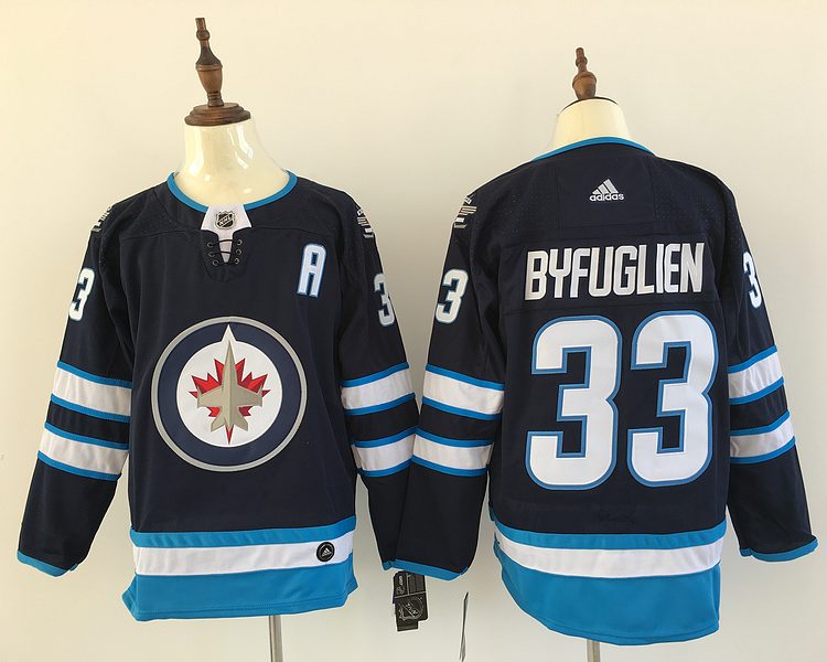 Men's Winnipeg Jets Dustin Byfuglien #33 Navy Jersey