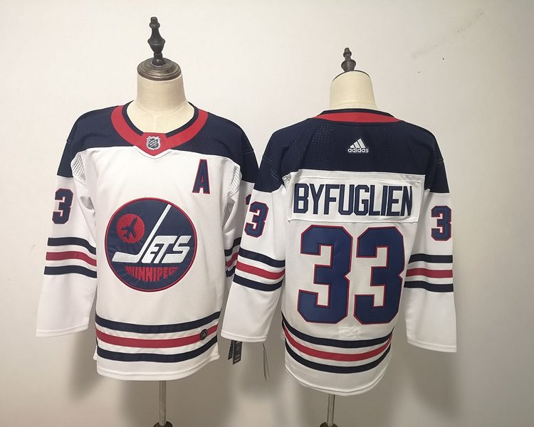Men's Winnipeg Jets Dustin Byfuglien #33 White Home Breakaway Jersey