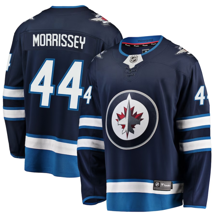 Men's Winnipeg Jets Josh Morrissey #44 Navy Home Breakaway Jersey