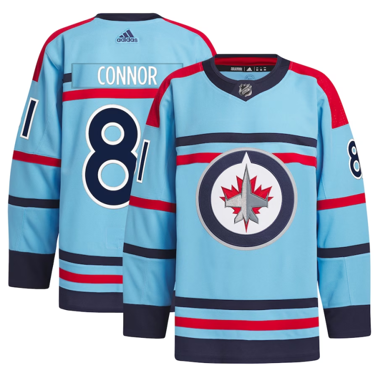 Men's Winnipeg Jets Kyle Connor #81 Blue Home Breakaway Jersey
