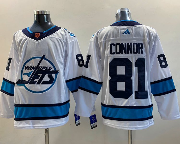 Men's Winnipeg Jets Kyle Connor #81 White Jersey