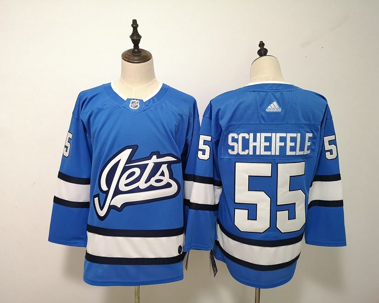 Men's Winnipeg Jets Mark Scheifele #55 Blue Jersey