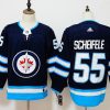 Men's Winnipeg Jets Mark Scheifele #55 Navy Jersey
