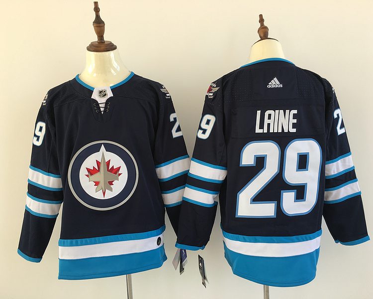 Men's Winnipeg Jets Patrick Laine #29 Navy Home Breakaway Jersey
