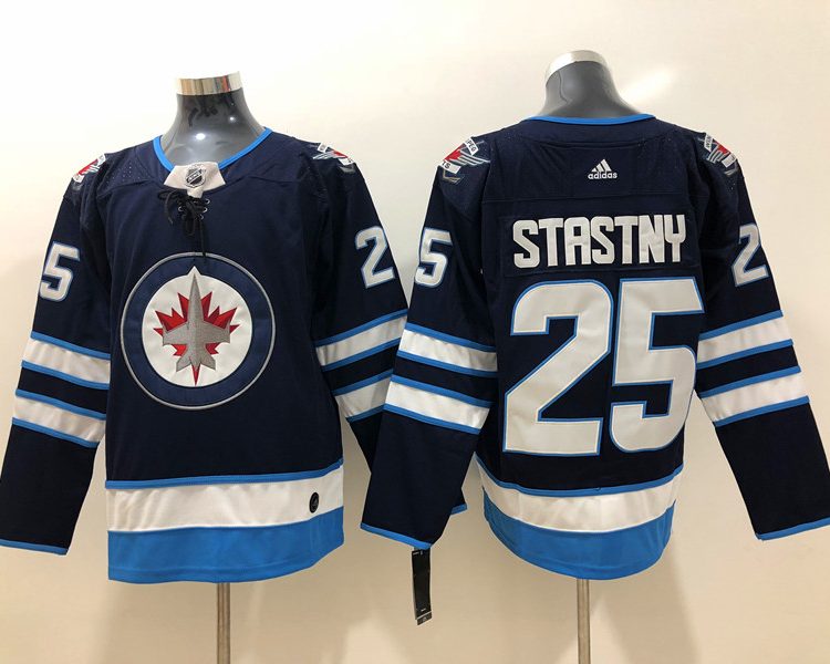 Men's Winnipeg Jets Paul Stastny #25 Navy Jersey