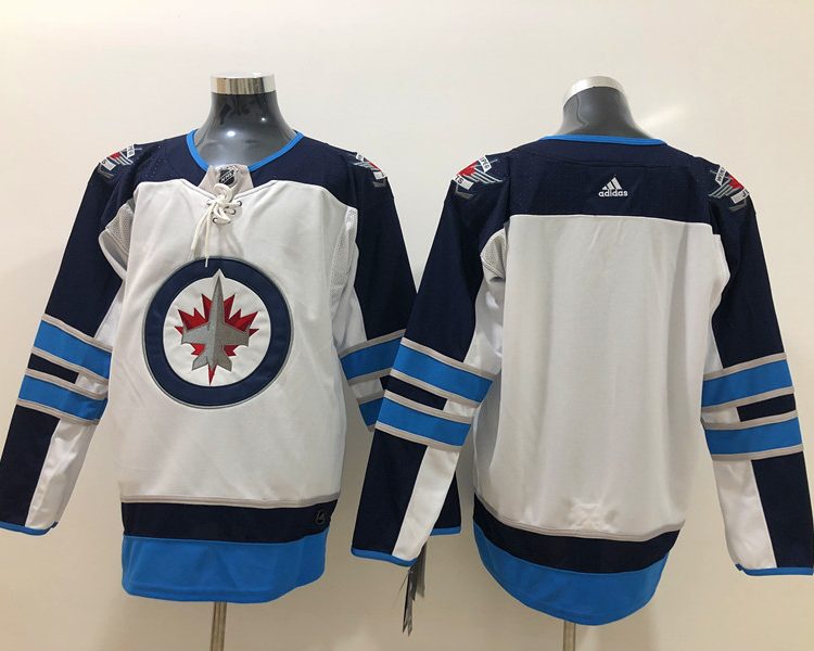 Men's Winnipeg Jets White Blank Jersey