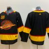 Men's Vancouver Canucks Black Blank Jersey