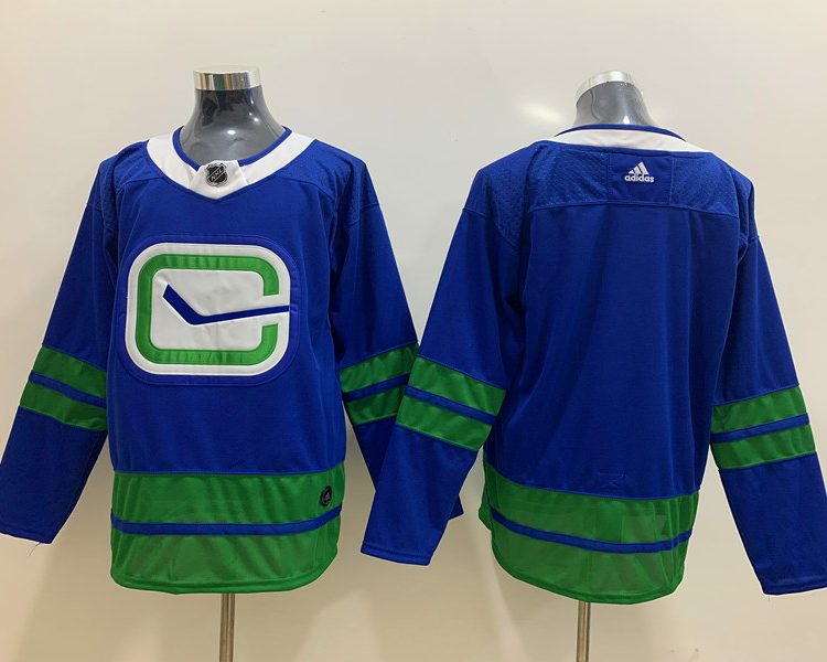 Men's Vancouver Canucks Blue Alternate Primegreen Authentic Blank Jersey