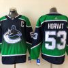 Men's Vancouver Canucks Bo Horvat #53 Black Breakaway Jersey