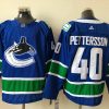 Men's Vancouver Canucks Elias Pettersson #40 Blue Authentic Home Jersey