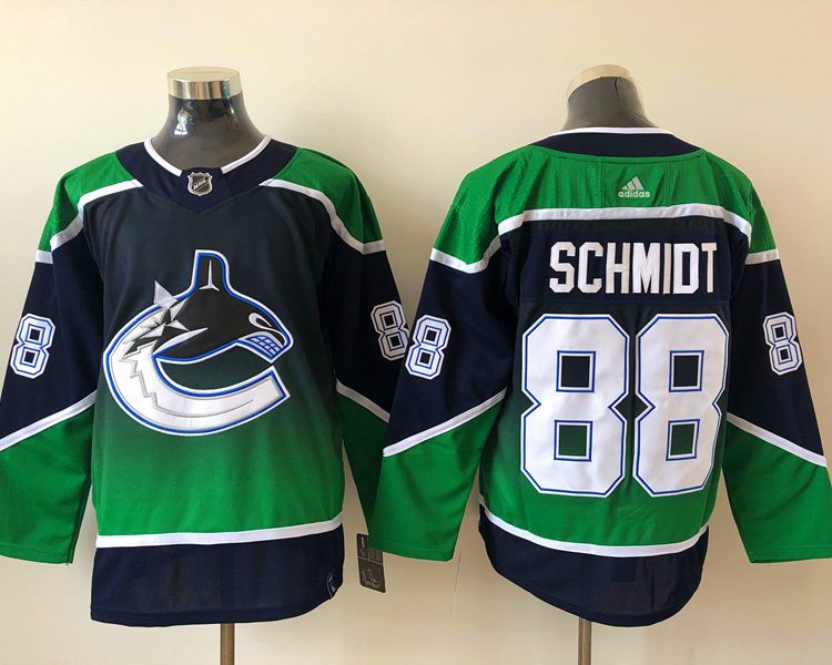 Men's Vancouver Canucks Nate Schmidt #88 Black Breakaway Jersey