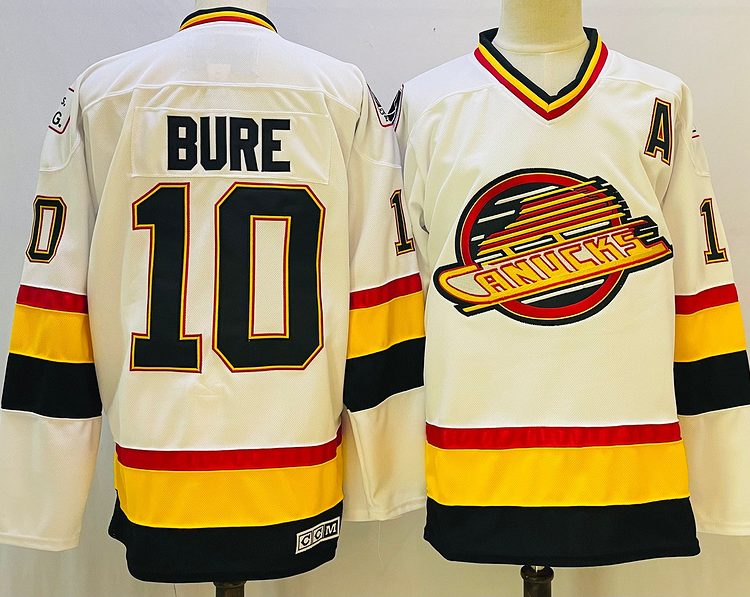Men's Vancouver Canucks Pavel Bure #10 White jersey