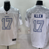 Men's Buffalo Bills Josh Allen #17 White 2025 Rivalries Collection Limited Jersey