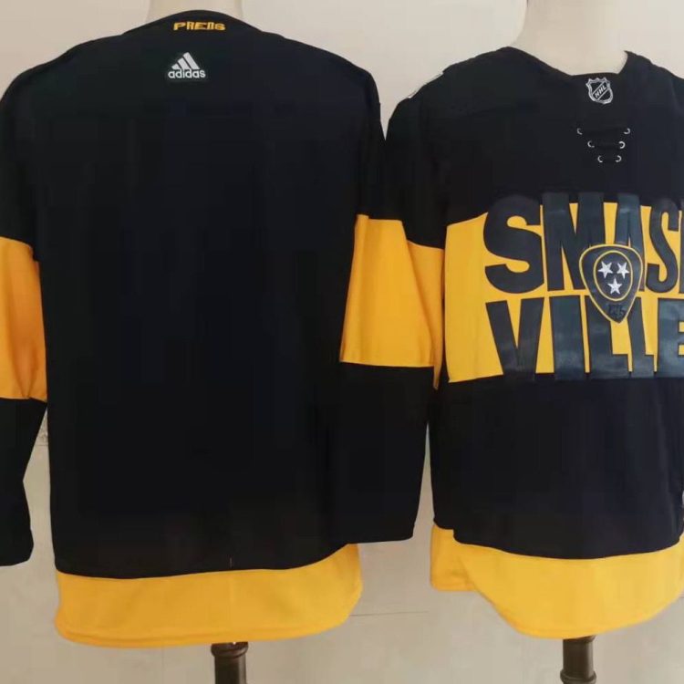 Men's Nashville Predators Black Blank Jersey