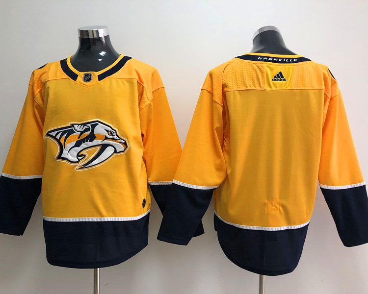 Men's Nashville Predators Gold Breakaway Home Blank Jersey