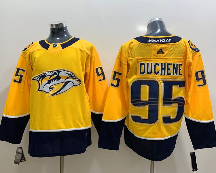 Men's Nashville Predators Matt Duchene #95 Gold Home Breakaway Jersey