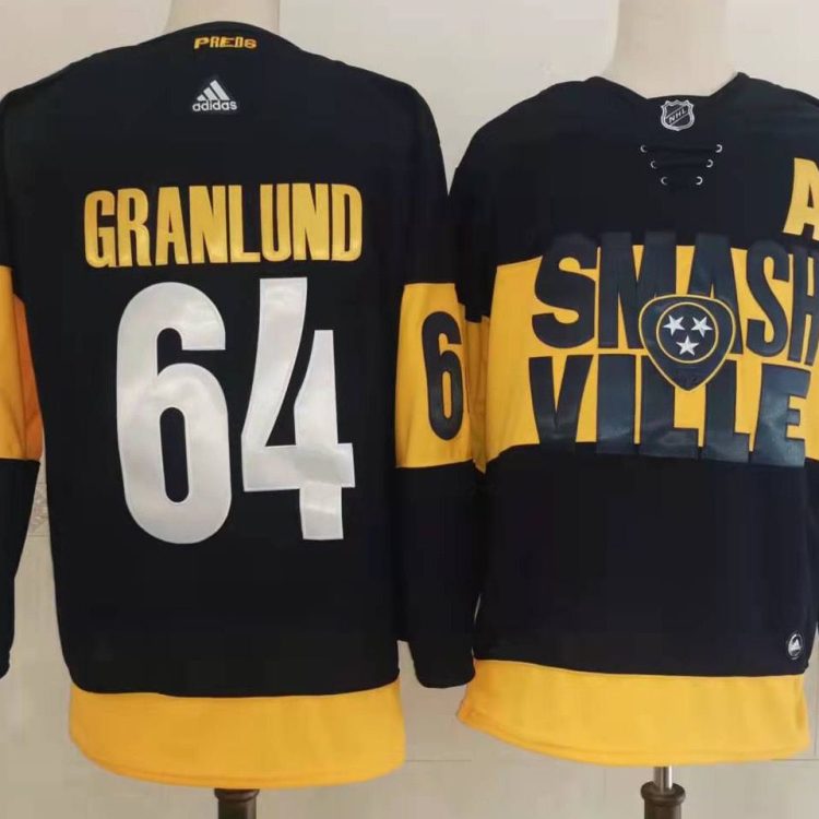 Men's Nashville Predators Mikael Granlund #64 Black Breakaway Jersey