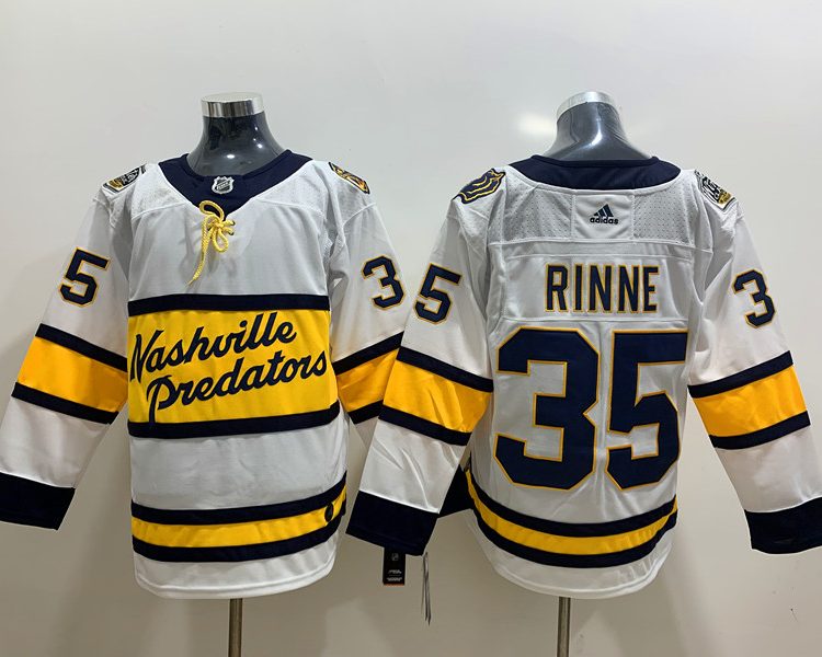 Men's Nashville Predators Pekka Rinne #35 White Breakaway Jersey
