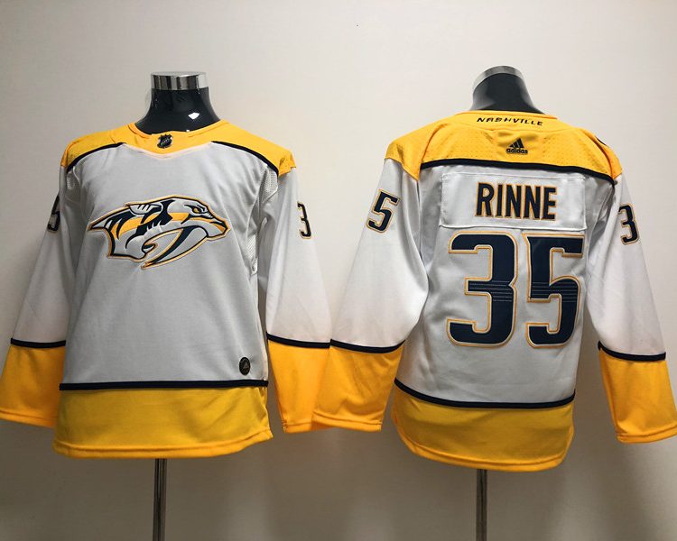 Men's Nashville Predators Pekka Rinne #35 White Breakaway Jersey
