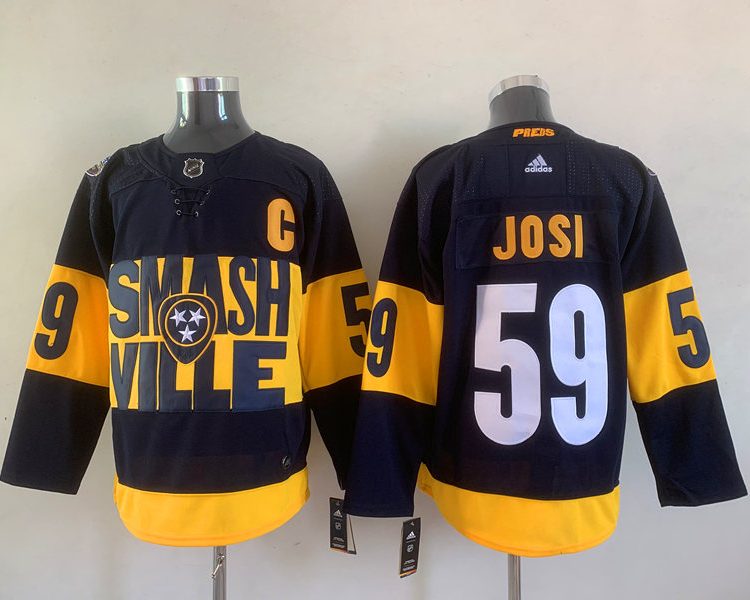 Men's Nashville Predators Roman Josi #59 Black Breakaway Jersey