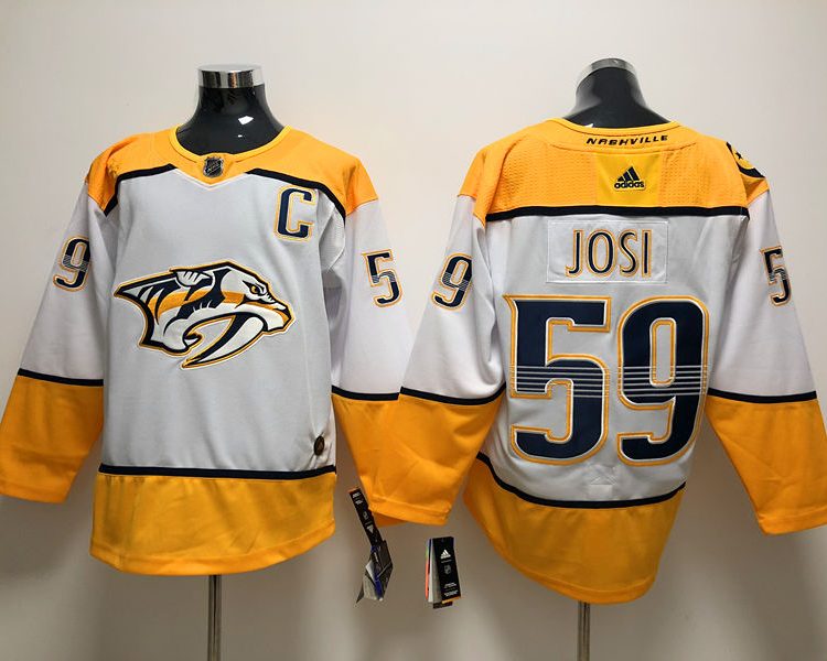 Men's Nashville Predators Roman Josi #59 White Breakaway Jersey