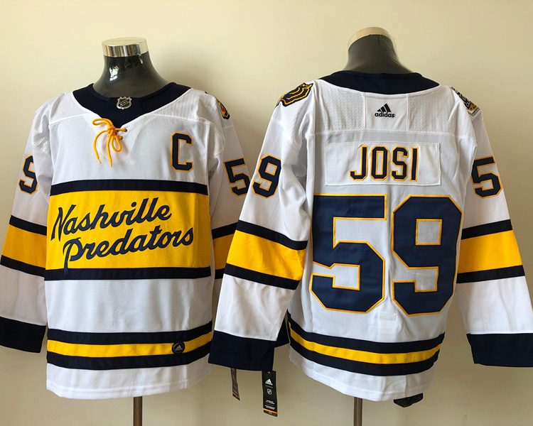 Men's Nashville Predators Roman Josi #59 White Breakaway Jersey