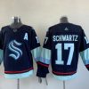 Men's Seattle Kraken Jaden Schwartz #17 Navy Home Breakaway Jersey