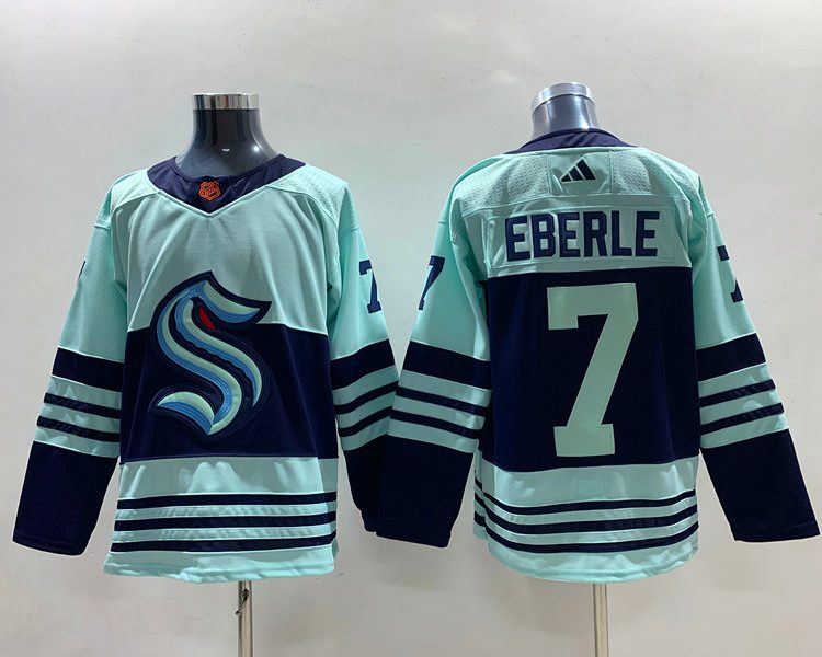 Men's Seattle Kraken Jordan Eberle #7 Teal Reverse Retro 2.0 Authentic Jersey