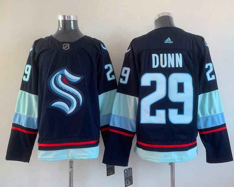 Men's Seattle Kraken Vince Dunn #29 Deep Sea Blue Home Breakaway Jersey