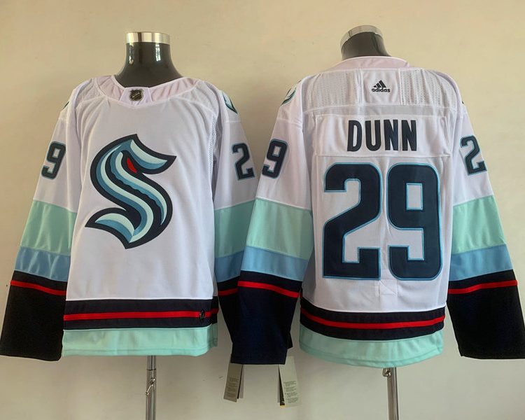 Men's Seattle Kraken Vince Dunn #29 White Home Breakaway Jersey
