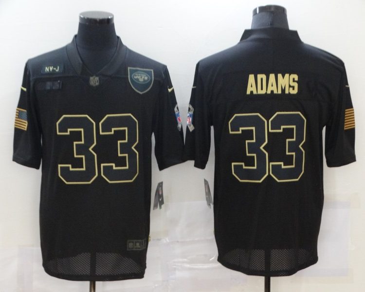 Men's New York Jets #33 Jamal Adams Black Jersey