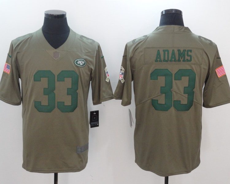 Men's New York Jets Jamal Adams #33 Brown Jersey