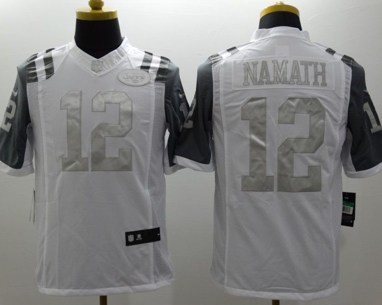Men's New York Jets Joe Namath #12 White Jersey