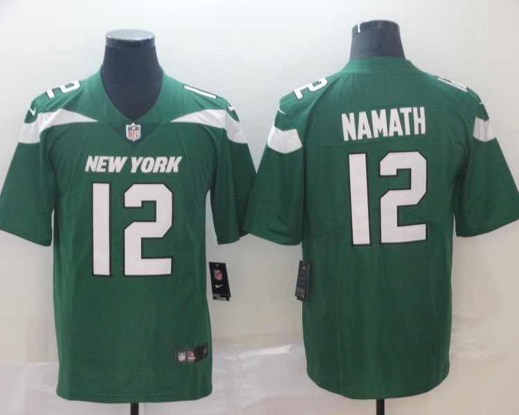 Men's New York Jets Joe Namath Green Jersey
