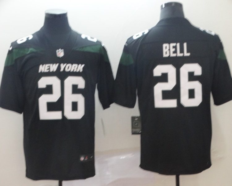 Men's New York Jets Le'Veon Bell #26 Black Jersey