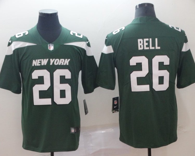 Men's New York Jets Le'Veon Bell #26 Green Jersey