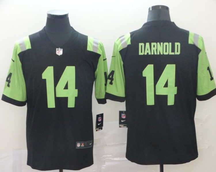 Men's New York Jets Sam Darnold #14 Black City Edition Jersey