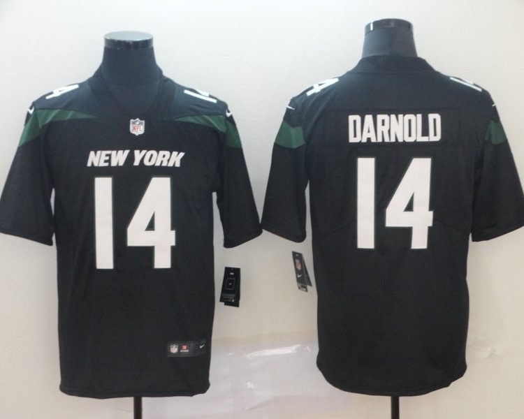 Men's New York Jets Sam Darnold #14 Black Jersey