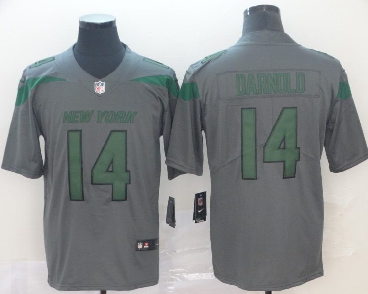 Men's New York Jets Sam Darnold #14 Gray Jersey