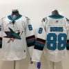 Men's San Jose Sharks Brent Burns #88 White Breakaway Jersey