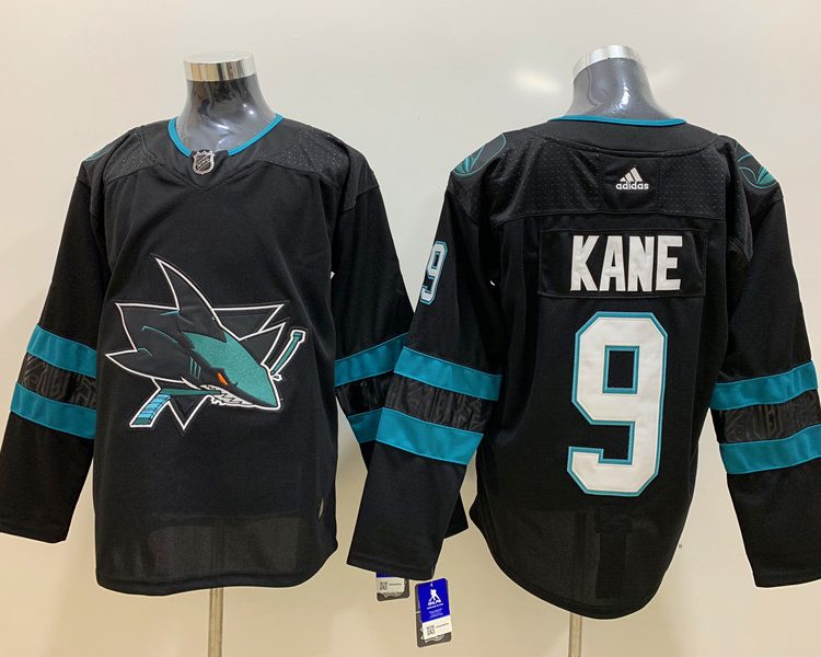 Men's San Jose Sharks Evander Kane #9 Black Breakaway Jersey