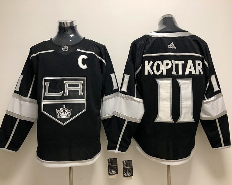 Men's Los Angeles Kings Anze Kopitar #11 Black Home Breakaway Jersey