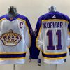 Men's Los Angeles Kings Anze Kopitar #11 White Breakaway Jersey