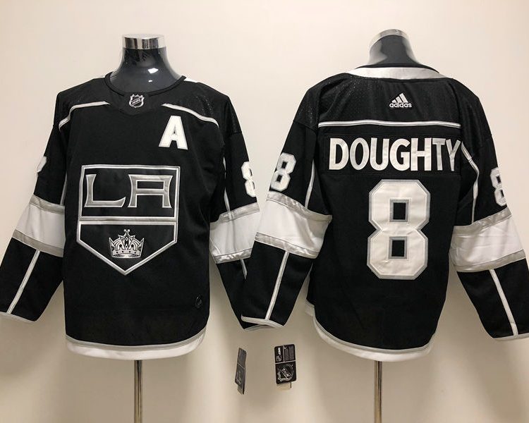 Men's Los Angeles Kings Drew Doughty #8 Black Home Breakaway Jersey