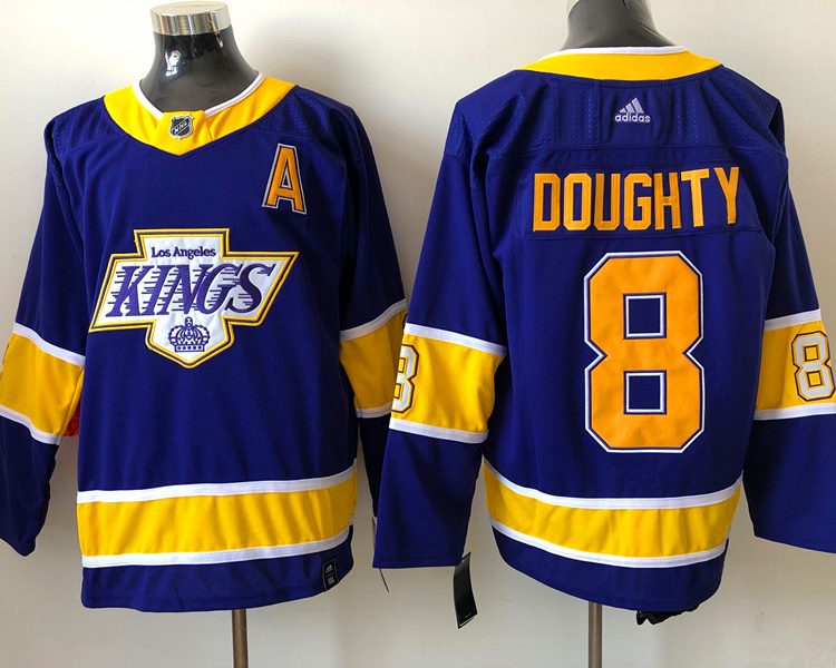 Men's Los Angeles Kings Drew Doughty #8 Purple Breakaway Jersey
