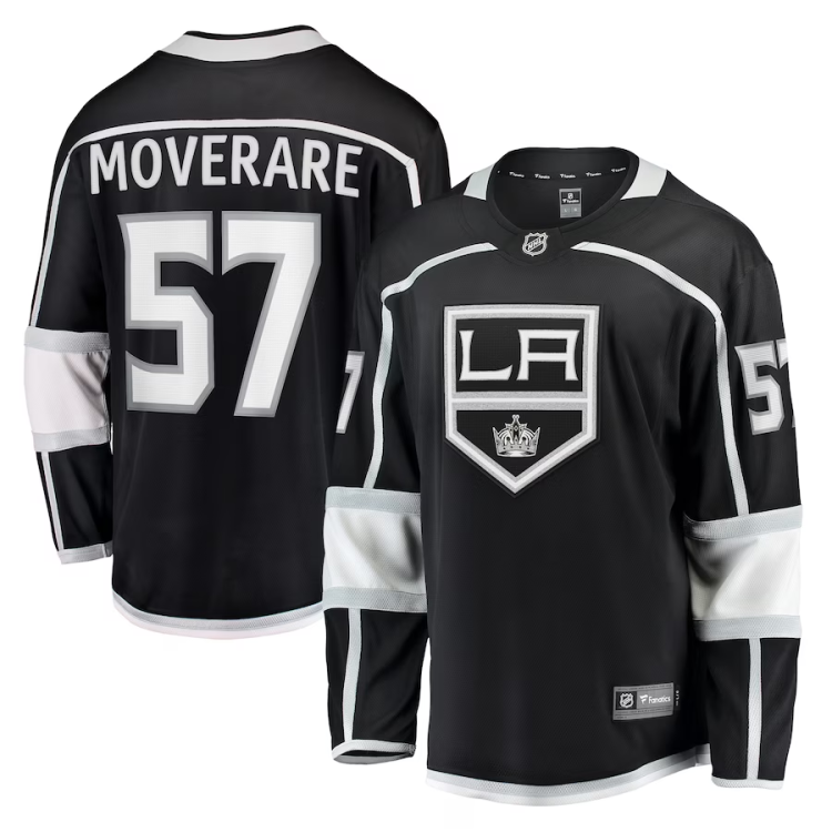 Men's Los Angeles Kings Jacob Moverare #57 Black Home Breakaway Jersey