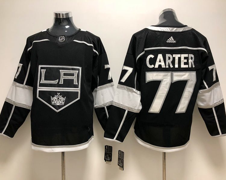 Men's Los Angeles Kings Jeff Carter #77 Black Home Breakaway Jersey